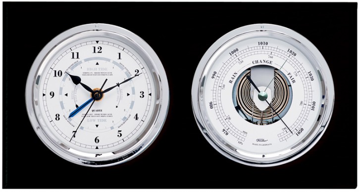 1486GU | barometer with tides clock combined with quartz clock