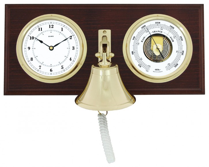1488-22 | Barometer mit Quarzuhr und Schiffsglocke