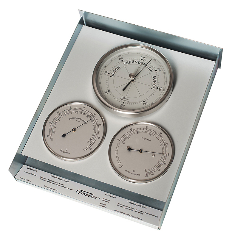 In Outdoor Weather Station Barometer Thermometer Hygrometer